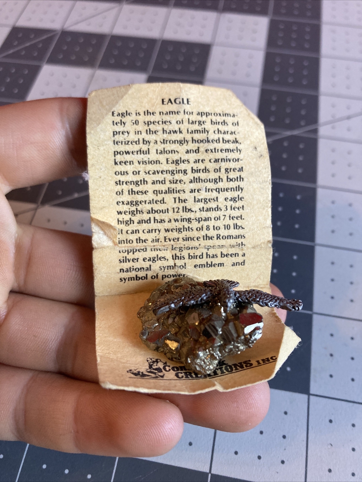 Vintage Comstock Creations Metal Eagle Rare Item