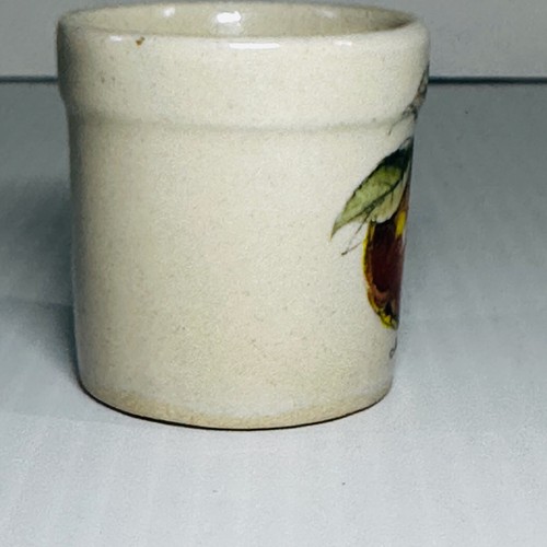 Small Ceramic Container Jar No Lid Signed Graziano 2" Tall With Apple Image - Picture 5 of 24