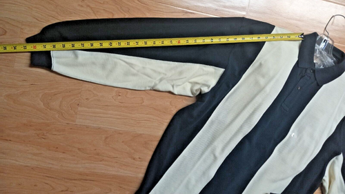 Camisa De Colección De Reedición Para Hombre Larga Grande Tejida a Rayas 100% Algodón Hecha en Hong Kong - Imagen 4 de 9