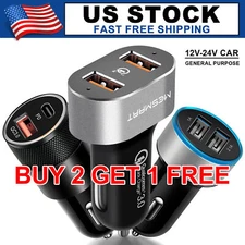 Fast USB-C Dual Ports Car Charger Adapter For Apple iPhone 16 Pro 16 Max 15 Plus