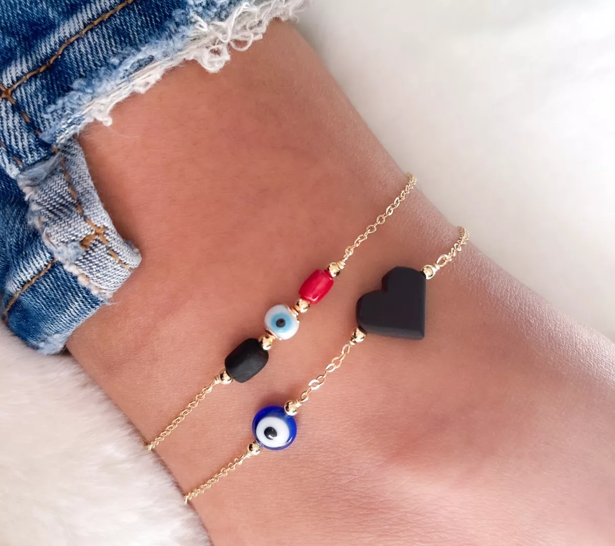 Azabache anklet evil eye anklet evil eye jewelry ojo turco