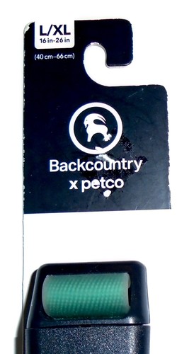 NWT BACKCOUNTRY X PETCO ~GREEN WATER RESISTANT DOG COLLAR  ~SIZE: L/XL 16-26 In. - 第 3/4 張圖片