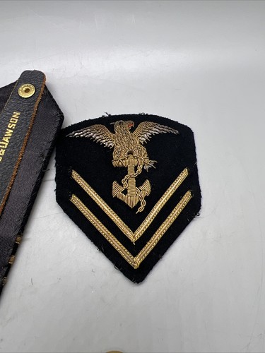 Uniforme Naval de los Estados Unidos Segunda Guerra Mundial parche rayas águila oficial Jacob Reed botón Marina - Imagen 8 de 9
