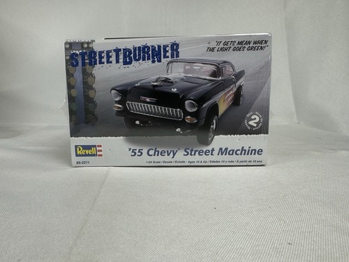 REVELL STREET BURNER '55 CHEVY STREET MACHINE 1/24 FACTORY SEALED - Picture 3 of 6