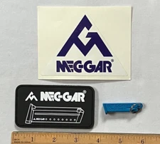 MEC-GAR GUN SHOW SWAG SET OF 3: 1 MORALE PATCH 1 STICKER DECAL 1 KEY ZIPPER PULL
