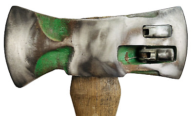 VTG WOOD MASTER DOUBLE BIT MECHANICAL SPLITTING AXE Made VTG WOOD MASTER DOUBLE BIT MECHANICAL SPLITTING AXE Made