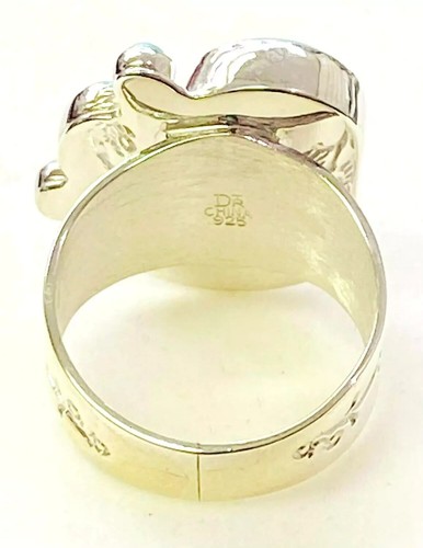 HSN Jay King Sterling Silver Cloudy Mountain Turquoise Ring Size 7 - Picture 5 of 11