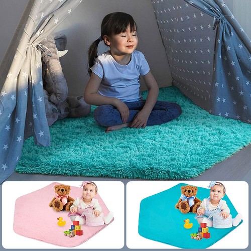 Spielzeltmatte Zelt Kinderhaus Bodenmatte für Kinder Auflage Zeltmatte Weichkoralle - Bild 1 von 18