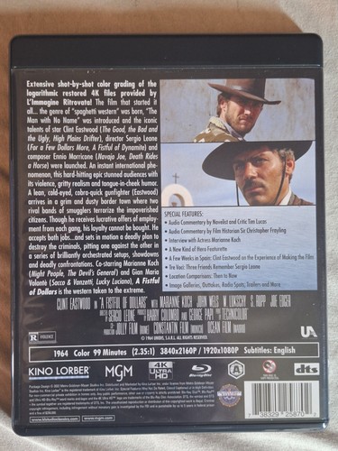 Dollars Trilogy 4K UHD blu ray Kino Fistful of For a Few More Good Bad Ugly - Imagen 5 de 11