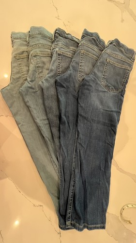 Sonoma Boys Adjustable Waist Stretch Blue Straight Jeans Youth Size 10. Lot Of 5 - Picture 3 of 4