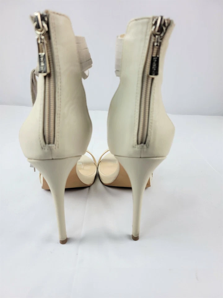 Zapatos sandalia BeBe para mujer con plataforma borla nude/beige talla 10M Foto 3 de 4