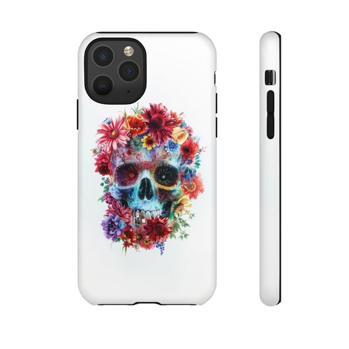 Skull Flowers Abstract Phone Case for iPhone, Samsung Galaxy, Pixel - 第 85/163 張圖片