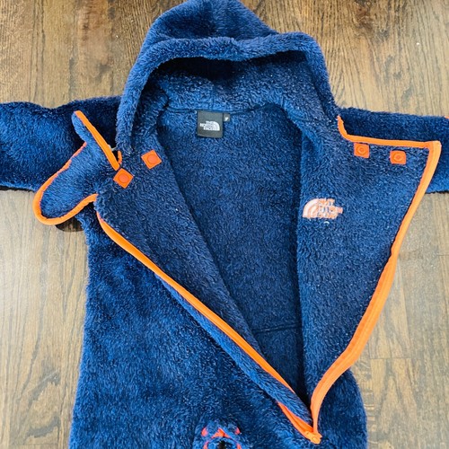 The North Face Bebé Polar Sudadera con Capucha Cremallera Una Pieza Traje de Nieve Bebé 3-6 Mo Azul - Imagen 4 de 7