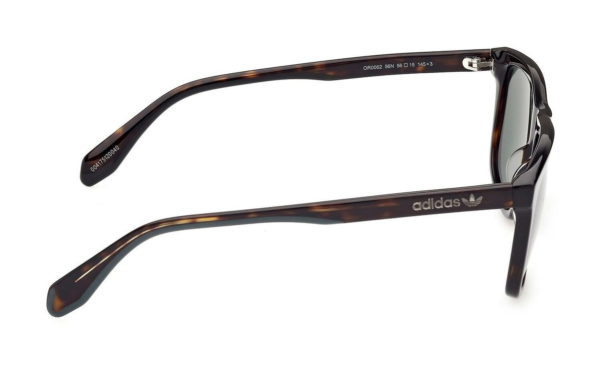 サングラス Adidas Sunglasses Black Square Frame OR0062 01A OR0062 sunglasses Glossy Black | SmartBuyGlasses US