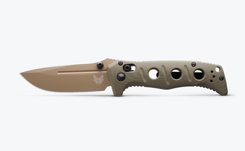 Benchmade Mini Adamas 273FE-2 CPM CruWear Steel Olive Drab G10 Folding Knife - Picture 9 of 9