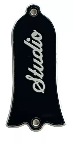For Gibson Epiphone Guitar Truss Rod Cover 2 Holes Style Black Guitar Pickguard