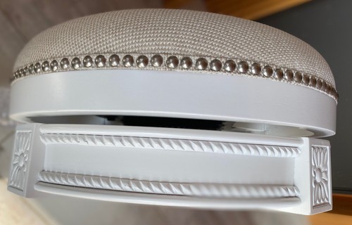 Neu Ridge Home Goods Chapman drehbare Sitztheke Höhe Barhocker beige & weiß - Bild 14 von 18