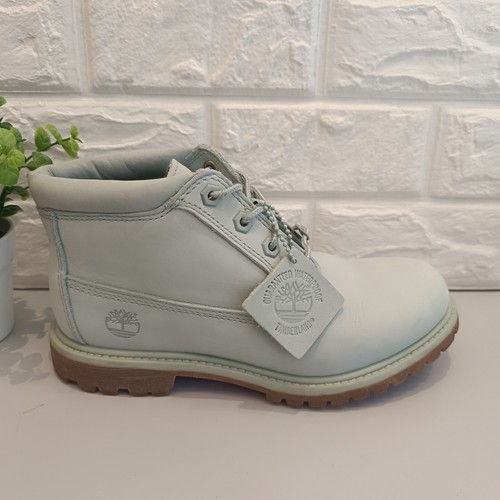 Womens Timberland Chukka Waterproof Spilt Green Boots Leather Suede Size 5 UK - Imagen 2 de 16