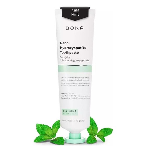 Boka Nano Hydroxyapatite Dentifrice Dentifrice Menthe Pour Dents Sensibl. - Imagen 9 de 10