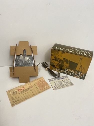 Reloj despertador de péndulo eléctrico de plástico Sunbeam de colección EB-123 péndulo lento - Imagen 6 de 10