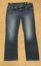 Miss Me Signature Crop Denim Jeans Size 26 Blue Jeans