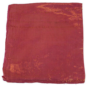 Vintage-Lurex-Scarf-Hair-Cover-Wrap-Headscarf-100-Solid-Cotton