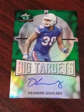 2018 Leaf Valiant Big Target Green DeAndre Goolsby Florida Rookie Auto #'d 34/60