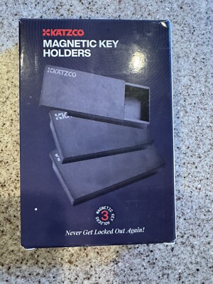Katzco Magnetic Key Holder 3 Sizes Assorted Storage Containers Organizers
