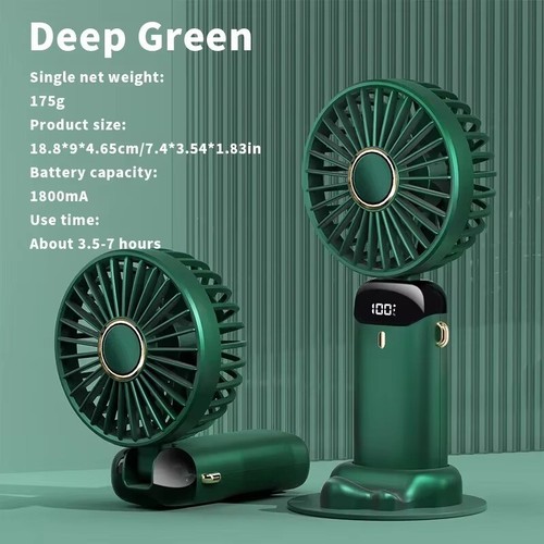 Mini Hand-held Fan Portable Folding Desk Fan Cooler Cooling USB Rechargeable Fan - Picture 9 of 13