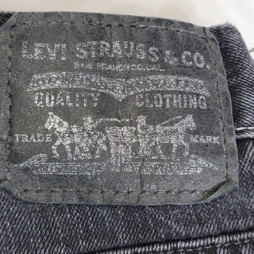 Mens Levis 511 Skinny Fit Jeans Size 31x32 Black Distressed Back Pocket Denim - Picture 10 of 18