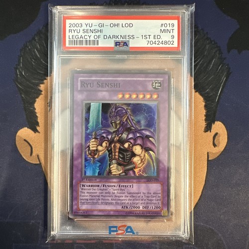 PSA 9 MINT 2003 YU-GI-Oh! Legacy of Darkness RYU SENSHI 019 1st Edition - Picture 2 of 3
