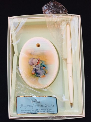 Vintage Hallmark Mary Hamilton Merry Mary Desk Set Pen Stand