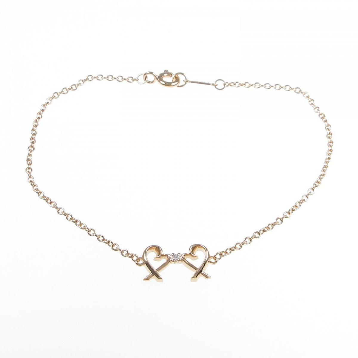 Tiffany double loving heart clearance bracelet
