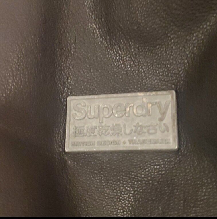 Superdry biker leather jacket - Gem