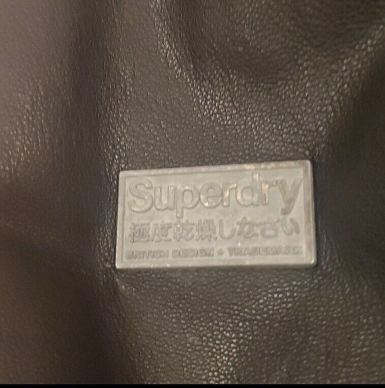 Superdry biker leather jacket - Gem