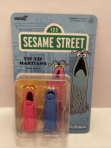 Sesamstraße YIP YIP MARTIANS Aliens ReAction Figur Super 7 Super7 UNPUNCHED - Bild 1 von 13