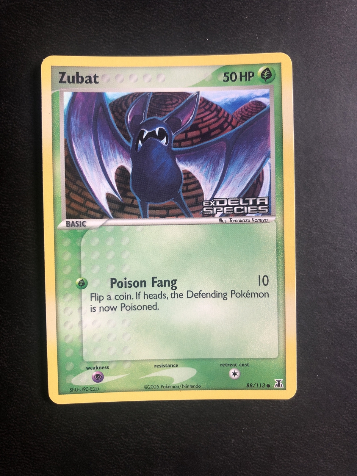 Zubat 88/113 DELTA SPECIES Pokemon Card Reverse Holo Common NM