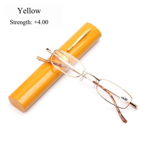 Small Compact Presbyopic Glasses with Pen Tube Case Portable Reading Glasses - Picture 15 of 18