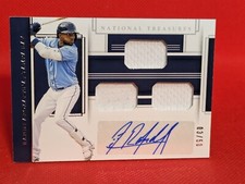 2020 National Treasures Game Gear Materials Signatures Randy Arozarena Auto 3/50