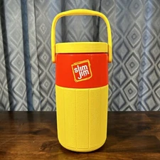 VTG Slim Jim Advertising Coleman Cooler 5590 Half Gallon Jug Thermos GYM/WORK