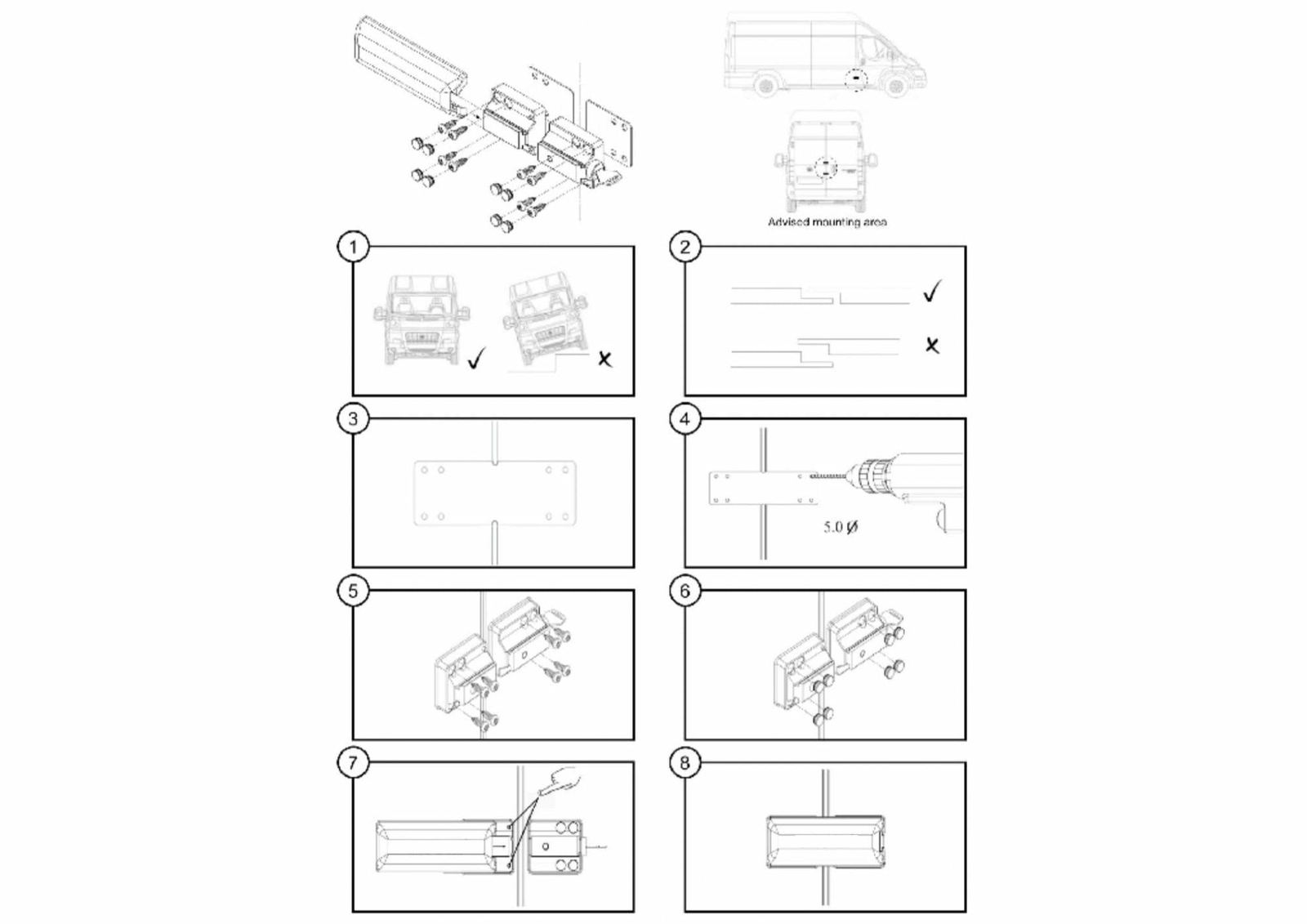 Milenco Thule Arma-D-Lock Security Van Door Lock Mul-T-Lock SINGLE-TWIN-TRIPLE Tania okazja