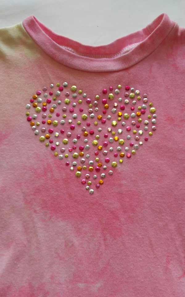 Sobreposição de tutu de renda enfeitada rosa/amarela Knit Works para meninas tamanho 6 - Imagem 2 de 4