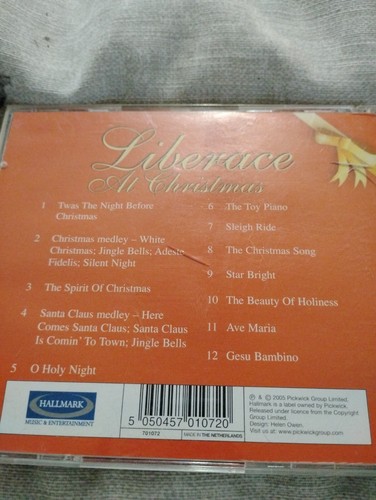 LIBERACE - Liberace At Christmas - CD - Import - *** - Picture 2 of 4
