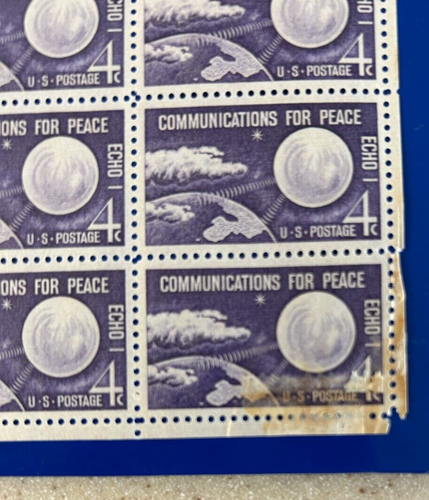 US STAMP  1173 PANE OF 50 COMMUNICATIONS FOR PEACE 4 CENT FACE MNH - Picture 2 of 3