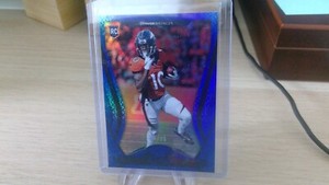 2020 Certified Jerry Jeudy RC 108 Blue Parallel /75 Denver Broncos 