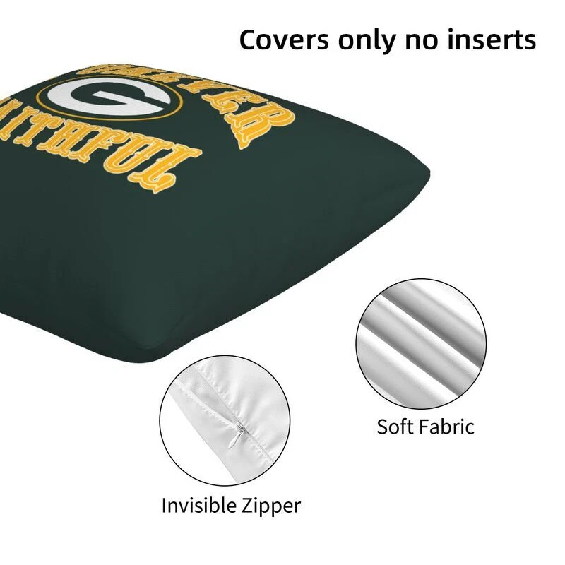 Green Bay Packers Forever Faithful Throw Pillow Covers