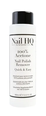 Nail HQ 100% Acetone Nail Polish Remover - 400ml