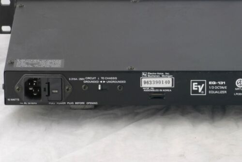 Electro-Voice EV EQ-131 31 Band 1/3 Oktave Mono Grafik Equalizer XLR, 1/4" TRS - Bild 4 von 5