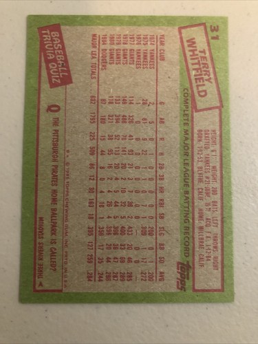 Terry Whitfield ⚾️ Los Angeles Dodgers Baseball Cards ⚾️ 4 Card Lot ⚾️0750 - Picture 7 of 10