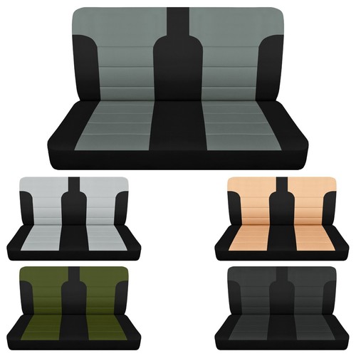 Truck seat covers Fits 1988-1994 Chevy C/K 1500 Front bench two tone - Foto 1 di 17